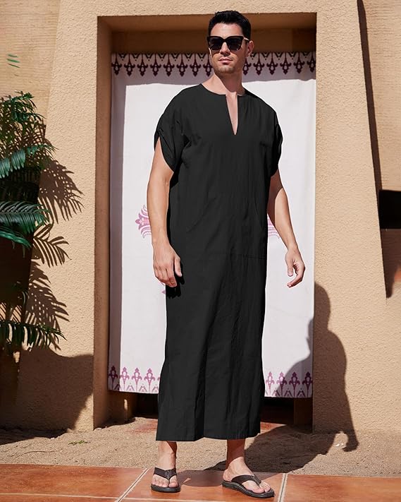 Ventryco Men’s Short Sleeve Kaftan Thobe