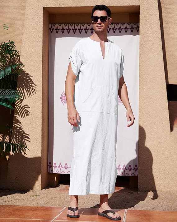 Ventryco Men’s Short Sleeve Kaftan Thobe