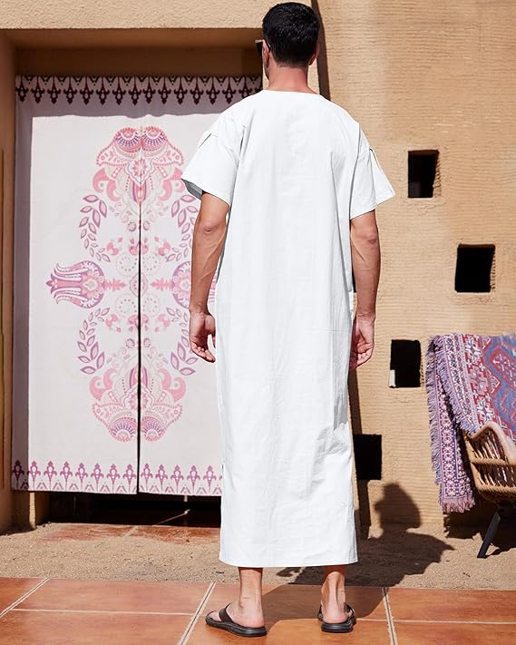 Ventryco Men’s Short Sleeve Kaftan Thobe