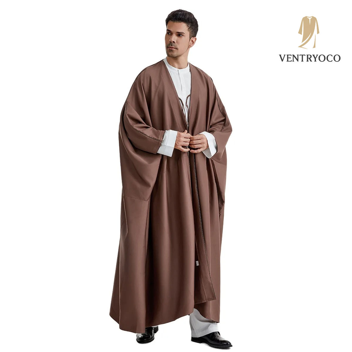 VentryoCo™ Men’s Emirati Thobe – Effortless Elegance for Eid, Jumu’ah & Everyday Salat