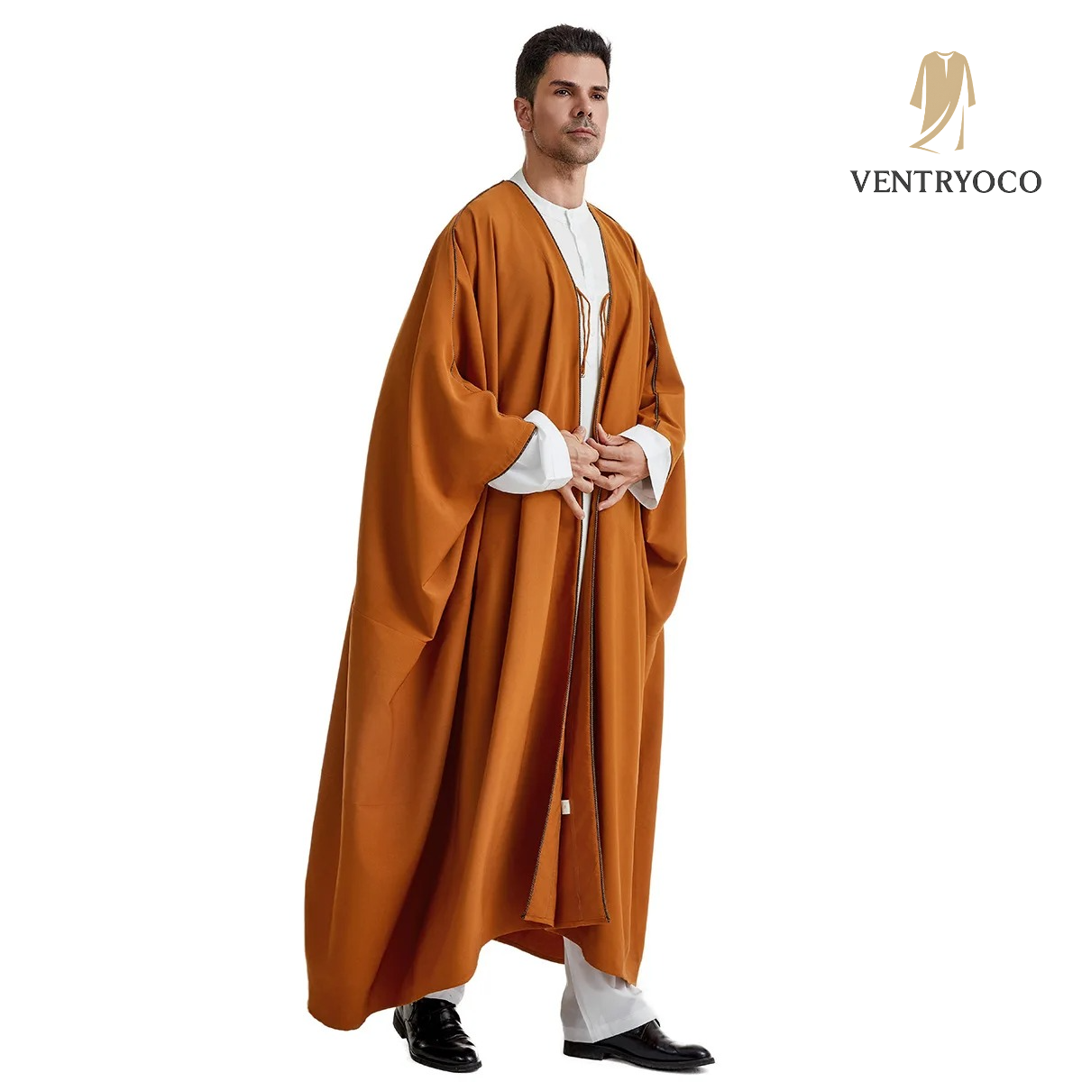 VentryoCo™ Men’s Emirati Thobe – Effortless Elegance for Eid, Jumu’ah & Everyday Salat