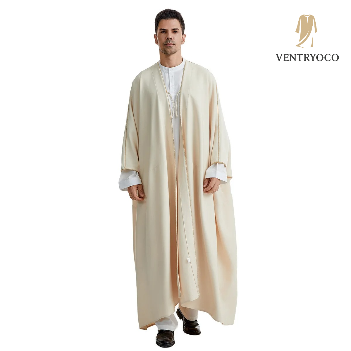 VentryoCo™ Men’s Emirati Thobe – Effortless Elegance for Eid, Jumu’ah & Everyday Salat