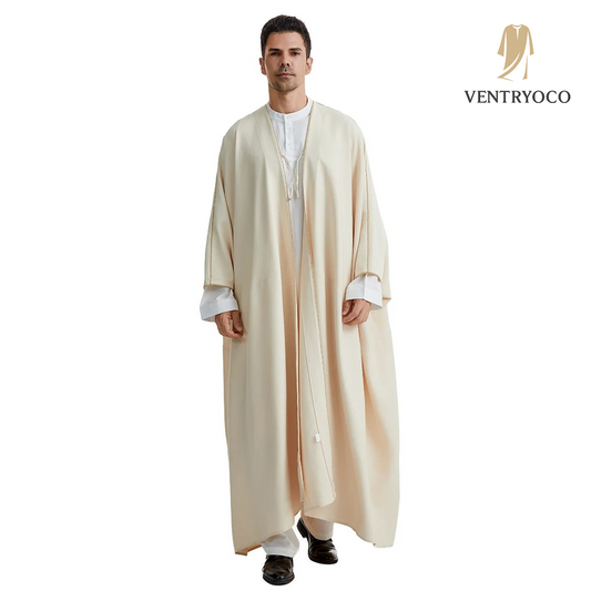 VentryoCo™ Men’s Emirati Thobe – Effortless Elegance for Eid, Jumu’ah & Everyday Salat