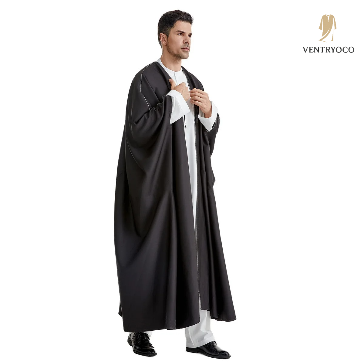 VentryoCo™ Men’s Emirati Thobe – Effortless Elegance for Eid, Jumu’ah & Everyday Salat
